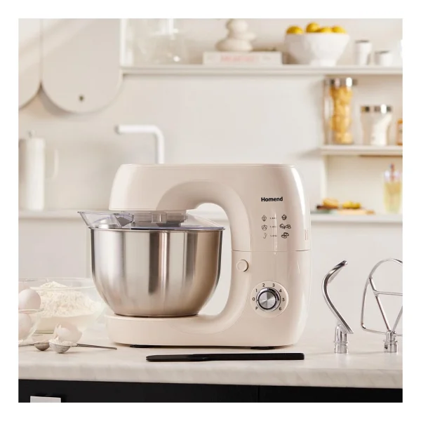 Homend Profashion 3082h Krem 1200 W 5.2 Lt Stand Mikser - Görsel 4