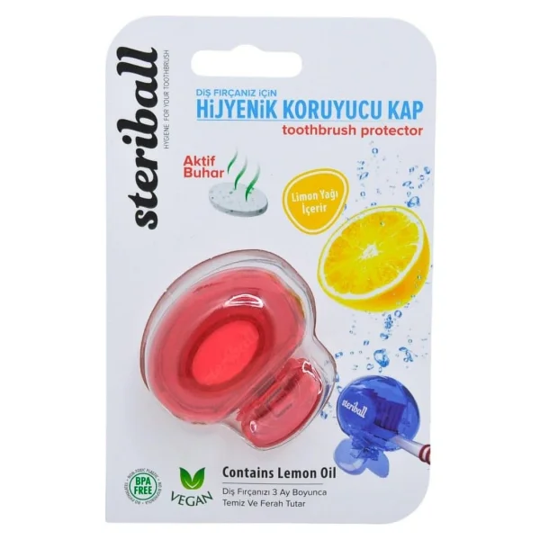 Steriball Diş Fırçası Koruma Kabı - Limon Kokulu Yetişkin - Görsel 4
