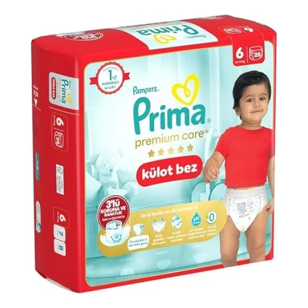 Prima Premium Care 6 Numara Extra Large 28'li Külot Bez - Görsel 4