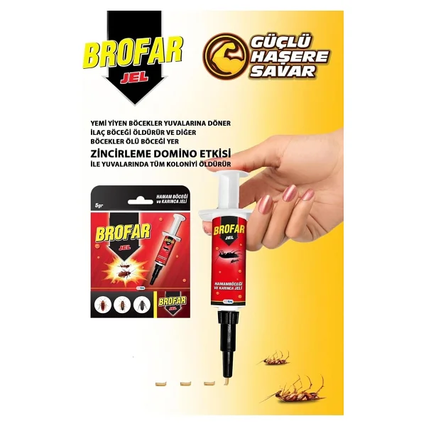 Brofar Hamam Böceği Ve Karınca Jeli 5 Gr - Görsel 3
