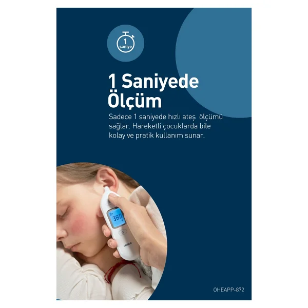 Omron Gentle Temp 533 Kulaktan Dijital Ateş Ölçer - Görsel 5