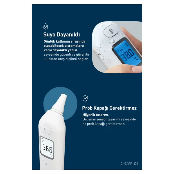 Omron Gentle Temp 533 Kulaktan Dijital Ateş Ölçer - Görsel 9