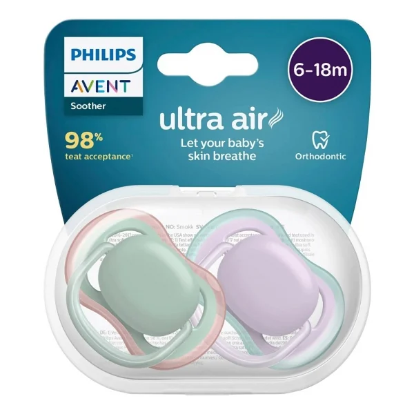 Philips Avent Scf085/16 Ultra Air 6-18 Ay 2'li Emzik - Görsel 2