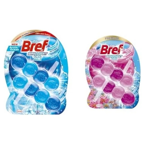 Bref Brilliant Gel Duopack Okyanus + Çiçek 2x2'li Klozet Bloğu - Görsel 2