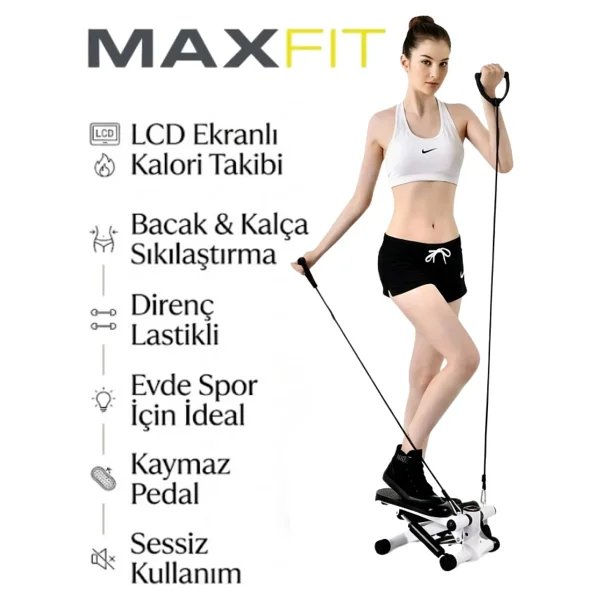 Maxfit Maxfit Multi Stepper Çok Fonksiyonlu Egzersiz Aleti - Siyah - Görsel 2