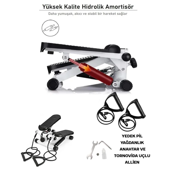 Maxfit Maxfit Multi Stepper Çok Fonksiyonlu Egzersiz Aleti - Siyah - Görsel 4
