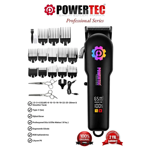 Powertec Tr-2900 Saç Kesme Makinesi - Görsel 9