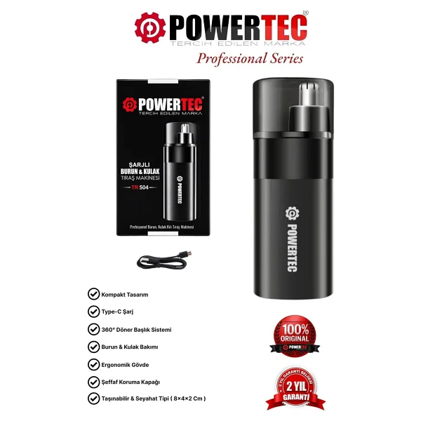 Powertec Tr-504 Kulak-Burun Tüy Kesme Makinesi - Görsel 9