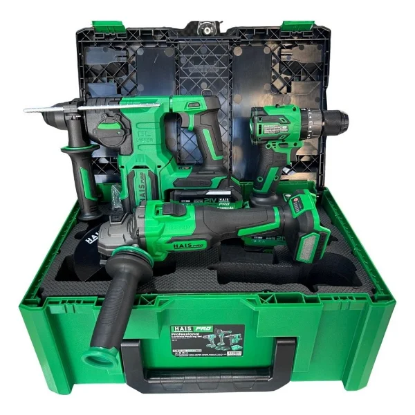 Hais Pro RB-01 RB-DB2102 + RB-BH26 + JM-125 Çift Akülü 4 Ah Elektrikli El Aletleri Seti - Görsel 2