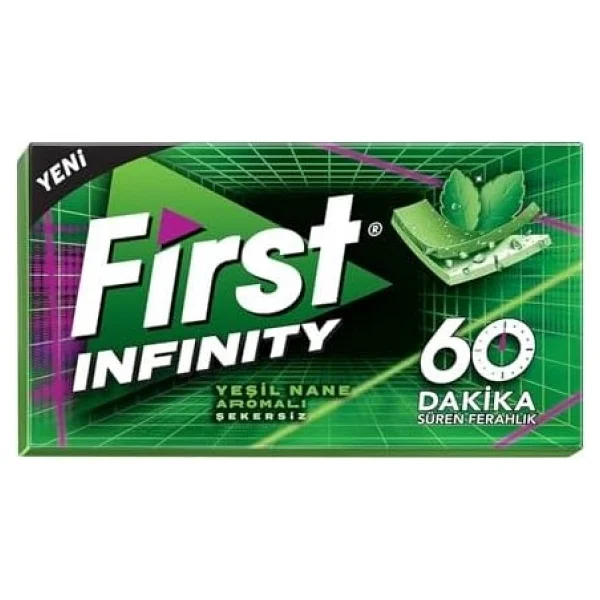 First Infinity 60 Dk Yeşil Nane Aromalı Sakız 27 gr - Görsel 3