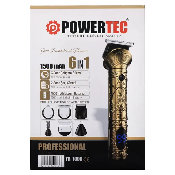 Powertec Tr-1000 6in1 Erkek Bakım Seti - Görsel 7