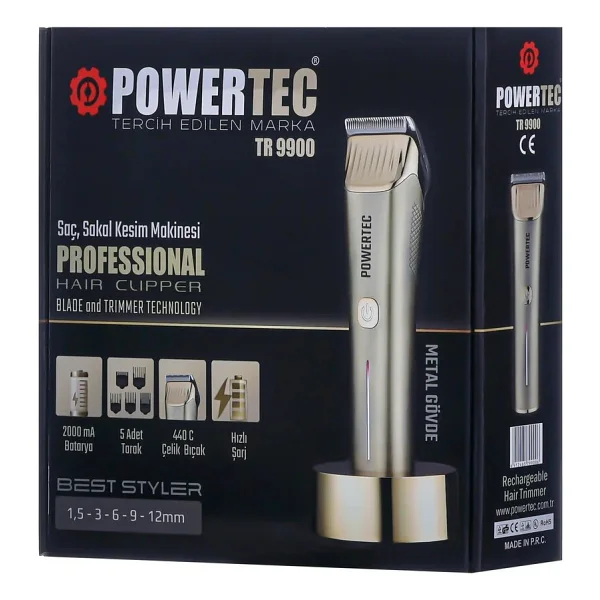 Powertec Tr-9900 Sakal Ve Saç Kesme Makinesi - Görsel 6