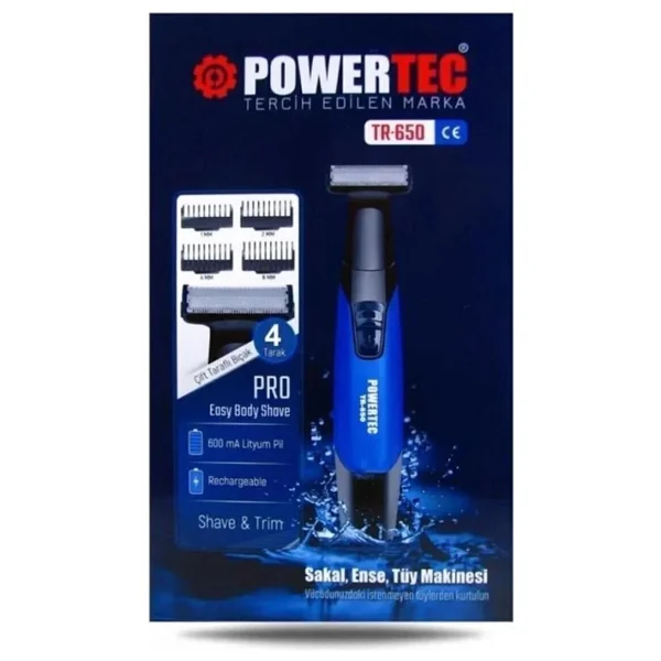 Powertec Tr-650 Body Vücut Tıraş Makinesi - Görsel 6