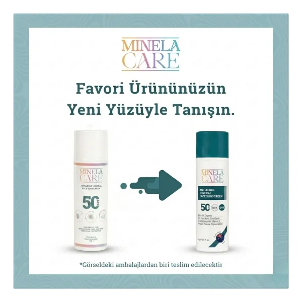 Minela Care Anti-Aging Organik Mineral Filtreli 70 Gr 50 Faktör Güneş Kremi - Görsel 2