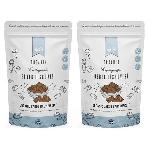 Og Natural Organik Keçiboynuzlu Bebek Bisküvisi 150 Gr 2 Adet - Görsel 5
