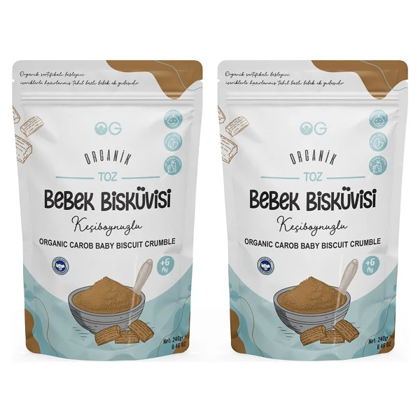 Og Natural Keçiboynuzlu Toz Bebek Bisküvisi 240 Gr 2 Adet - Görsel 6