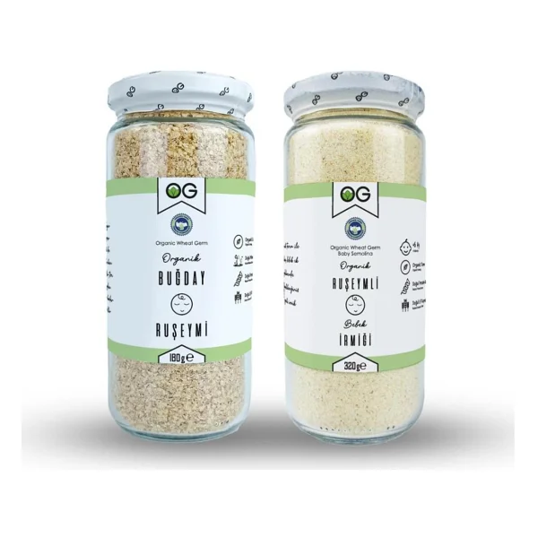 Og Natural Organik Ruşeymli Bebek Irmiği Ve Organik Buğday Ruşeymi Seti - Görsel 3