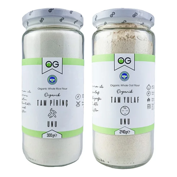 Og Natural 540 G Organik Tam Pirinç Unu Ve Tam Yulaf Unu Seti Bebekler İçin Ek Gıda - Görsel 4