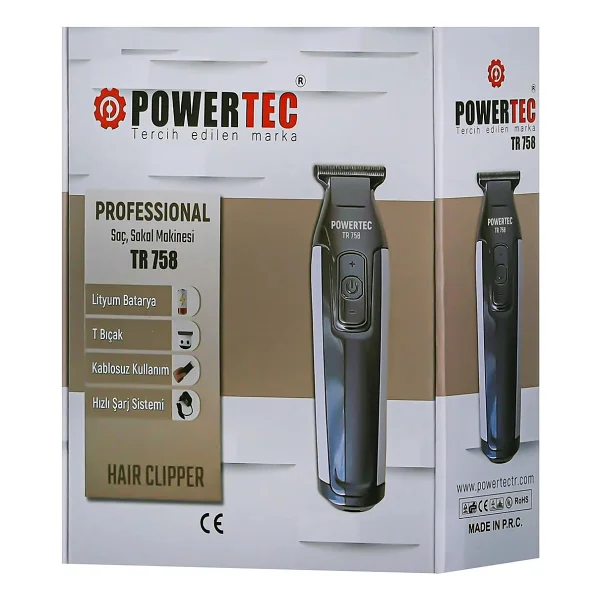 Powertec Tr 758 Profesyonel Saç Kesme Makinesi - Görsel 7