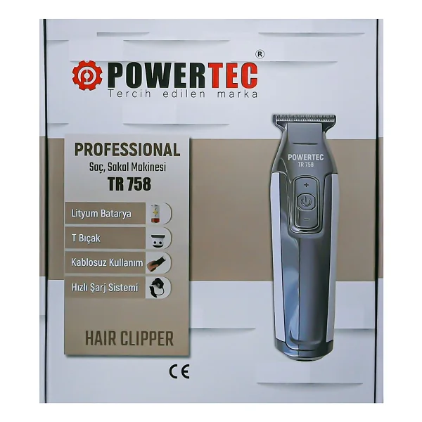 Powertec Tr 758 Profesyonel Saç Kesme Makinesi - Görsel 8