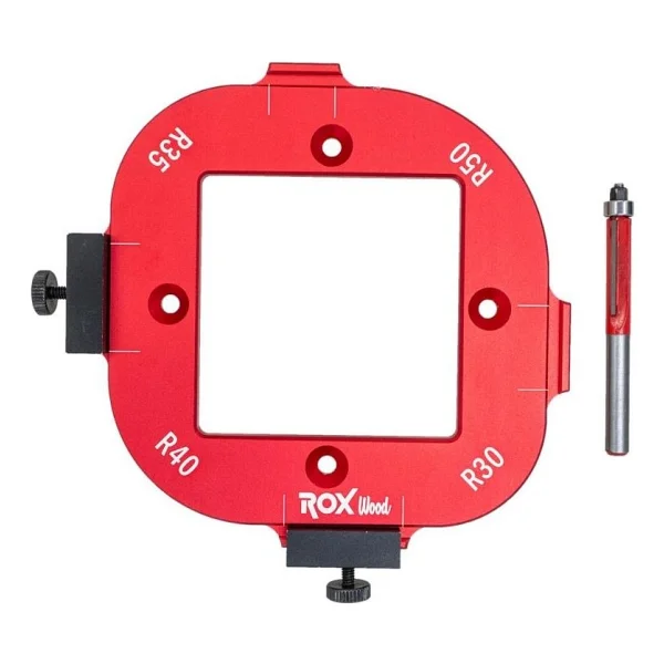 Rox Wood 0282 Alüminyum 4 Açılı Köşe Yönlendirici Freze Şablonu - Görsel 2