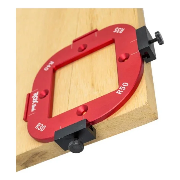 Rox Wood 0282 Alüminyum 4 Açılı Köşe Yönlendirici Freze Şablonu - Görsel 5