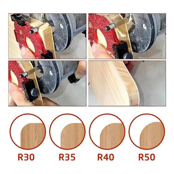 Rox Wood 0282 Alüminyum 4 Açılı Köşe Yönlendirici Freze Şablonu - Görsel 6
