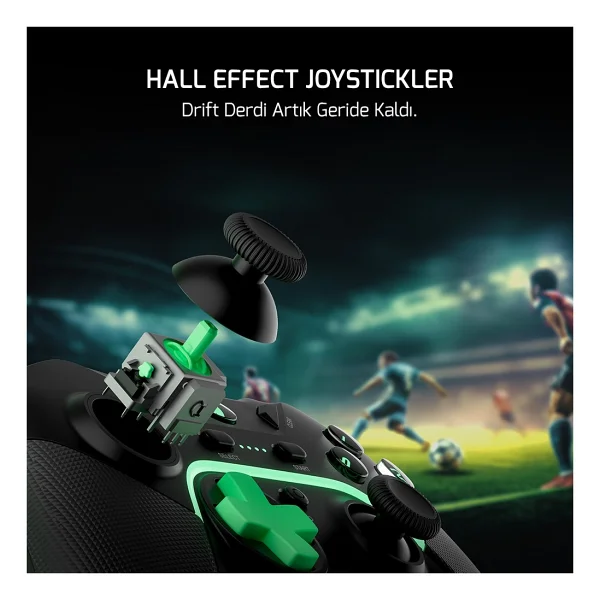Gamepower Vitrus Hall Effect Joystickli Kablosuz Siyah Gamepad (2.4g/Bluetooth) (PC Uyumlu) - Görsel 2