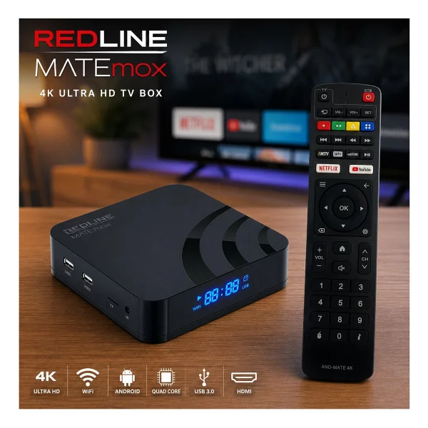 Redline Mate Max Android TV Box Stick 4K - Görsel 7