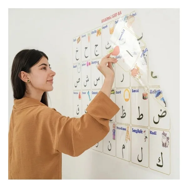 Buffer 70x100 Cm Statik Kağıt Elif-Ba Öğrenme Tahtası - Görsel 2