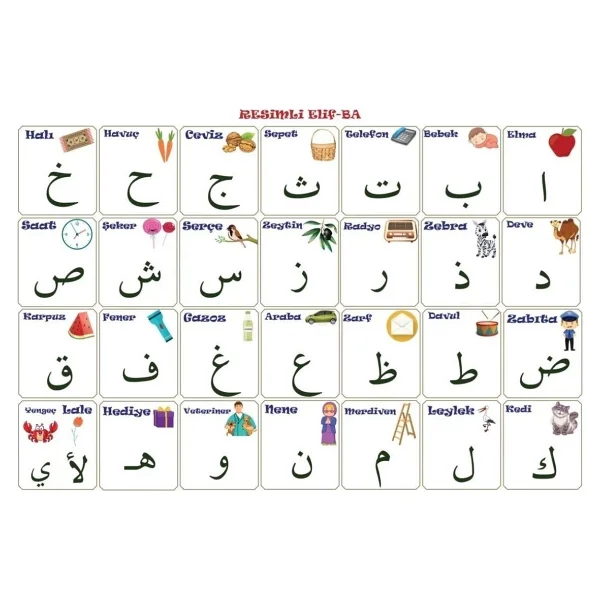 Buffer 70x100 Cm Statik Kağıt Elif-Ba Öğrenme Tahtası - Görsel 3