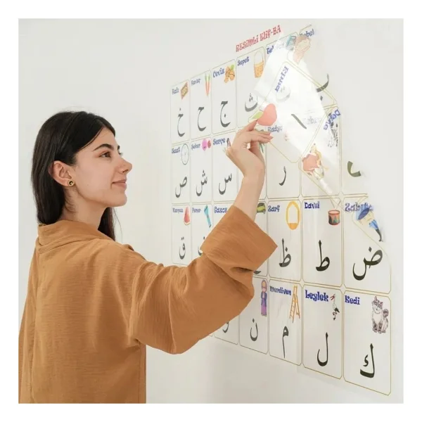 Buffer 70x100 Cm Statik Kağıt Elif-Ba Öğrenme Tahtası - Görsel 5