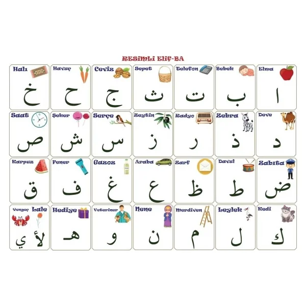Buffer 70x100 Cm Statik Kağıt Elif-Ba Öğrenme Tahtası - Görsel 6