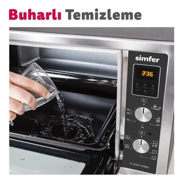 Simfer 4546 45 Lt Beyaz Turbo Midi Fırın - Görsel 8