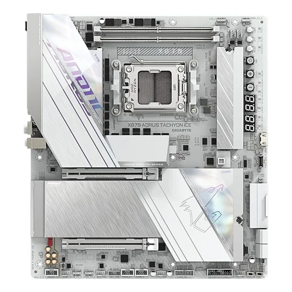 Gigabyte X870 Aorus Tachyon Ice Wi-Fi AMD Am5 DDR5 E-Atx Anakart - Görsel 2