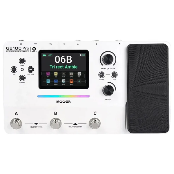 Mooer Ge100pro Li Şarjlı Gitar Efekt Prosesörü (AI Ve Mnrs/Nam Desteği) - Görsel 7
