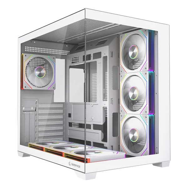 Rampage Ares V2 Argb Fanlı Beyaz Atx Oyuncu Kasası - Görsel 5