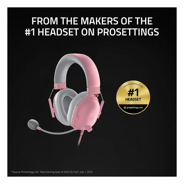 Razer Blackshark V2 X Rz04-03240800-R3m1 Pembe 7.1 Kablolu Kulak Üstü Oyuncu Kulaklığı - Görsel 8
