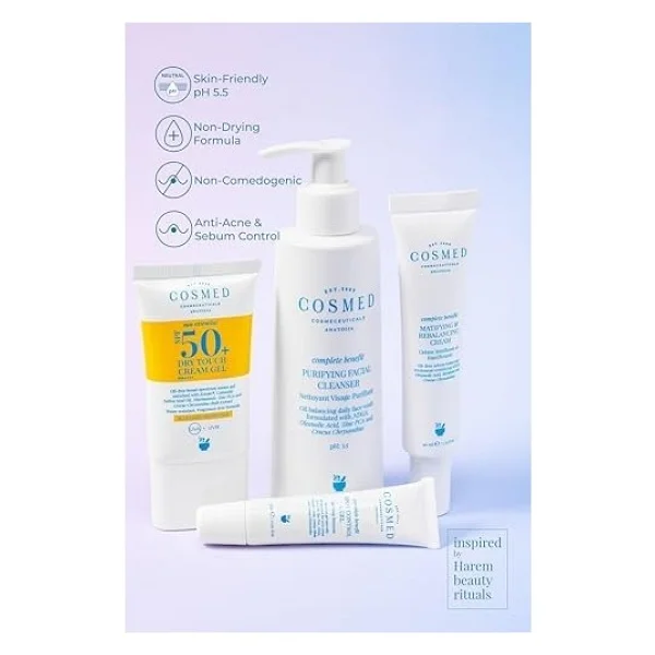 Cosmed Yağlı Ve Akne Eğilimli Ciltlere Özel Arındırıcı Yüz Temizleme Jeli Ph 5.5 400 Ml - Option-1 - Görsel 3