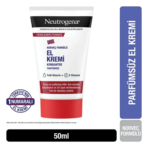Neutrogena Norveç Formülü Parfümsüz 50 Ml El Kremi - Görsel 8