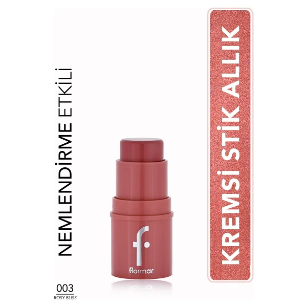 Flormar To Go Nemlendirici & Işıltılı Kremsi 005 Charming Mauve Stick Allık - Görsel 7