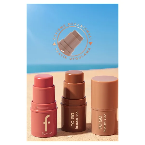 Flormar To Go Nemlendirici & Işıltılı Kremsi 003 Rosy Bliss Stick Allık - Görsel 3