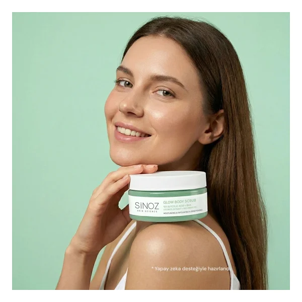 Sinoz Nemlendirici, Arındırıcı Ve Aydınlatıcı Glow Vücut Peelingi %5 Glikolik Asit 200 Gr - Görsel 5