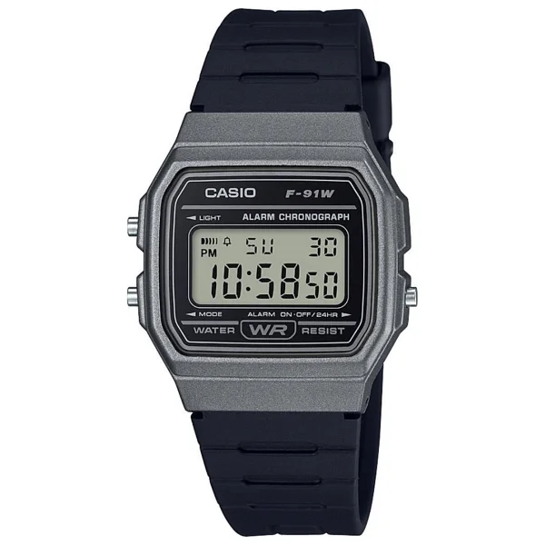 Casio Standart F-91wm-1bdf Siyah-Füme Erkek Kol Saati - Görsel 3