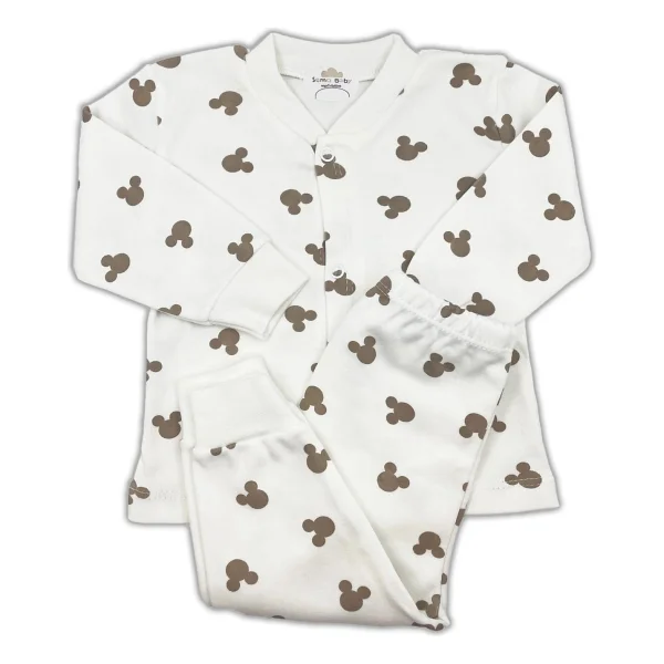 Sema Baby Mickey Mouse Bebek Pijama Takımı - Görsel 4