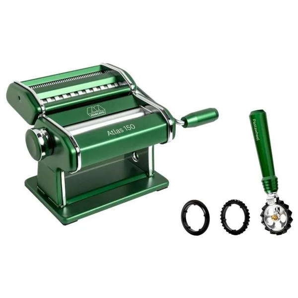 Marcato Atlas 150 Yeşil Makarna Makinesi + Pastawheel - Görsel 8