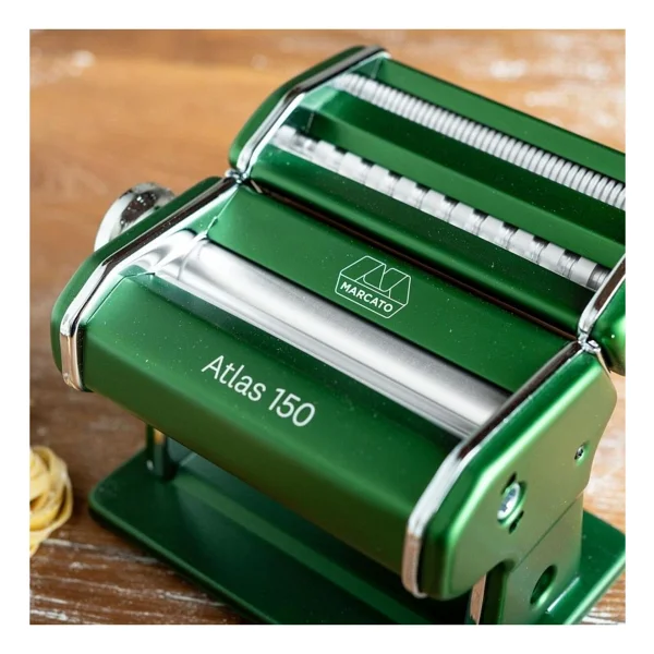 Marcato Atlas 150 Yeşil Makarna Makinesi + Pastawheel - Görsel 10