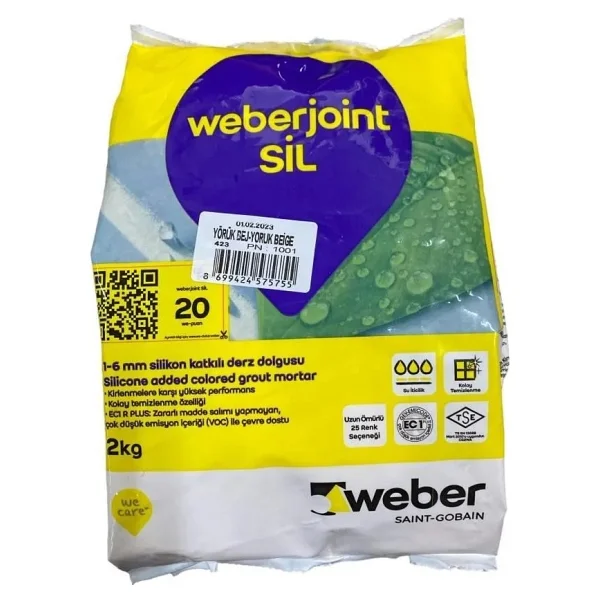 Weber Joint Sil 423 Yörük Bej Derz Dou 2 Kg - Görsel 2