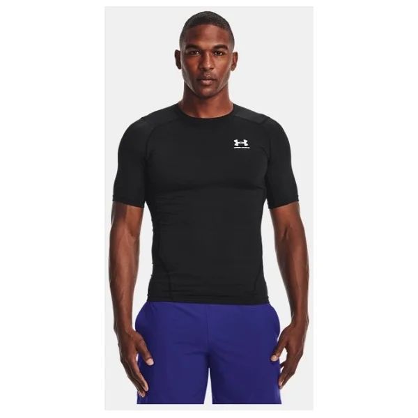 Under Armour Hg Comp 1361518 Kısa Kollu Erkek Bisiklet Yaka Tişört - Görsel 2