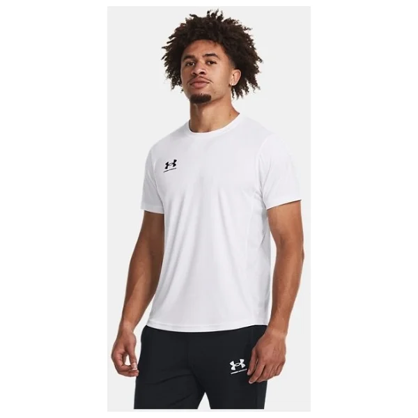 Under Armour Challenger 1379589-100 Beyaz Kısa Kollu Bisiklet Yaka Erkek Spor Tişört - Görsel 5